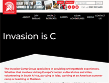 Tablet Screenshot of invasion.com